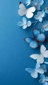 Tranquil Butterfly Background PowerPoint clipart graphic preview.