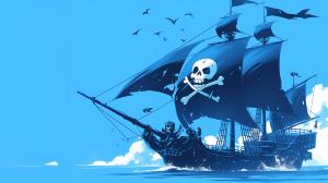 Pirate Ship Adventure PowerPoint clipart graphic preview.