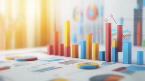 Data Visualization Background PowerPoint clipart graphic preview.