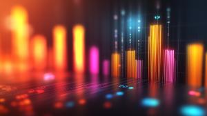 Dynamic Data Visualization PowerPoint clipart graphic preview.