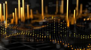 Data Visualization Abstract PowerPoint clipart graphic preview.