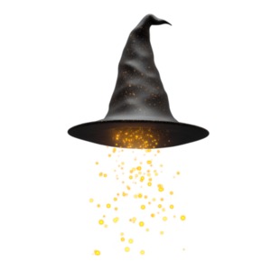 Witch's Hat : Mystical Magic Charm PowerPoint clipart graphic preview.