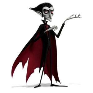 Vampire Gesturing : Guiding Your Attention PowerPoint clipart graphic preview.