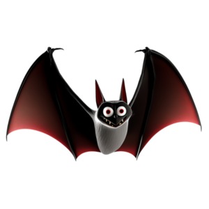 Halloween Vampire Bat : Perception & Adaptability PowerPoint clipart graphic preview.