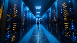 Data Center Perspective PowerPoint clipart graphic preview.