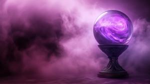Mystical Crystal Ball PowerPoint clipart graphic preview.