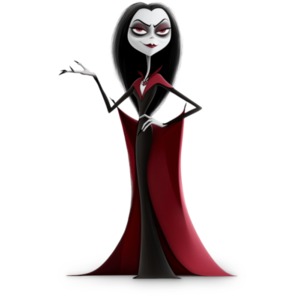 Female Vampire : Allure & Danger PowerPoint clipart graphic preview.