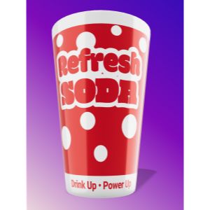 Refreshing Drink - Customizable PowerPoint clipart graphic preview.