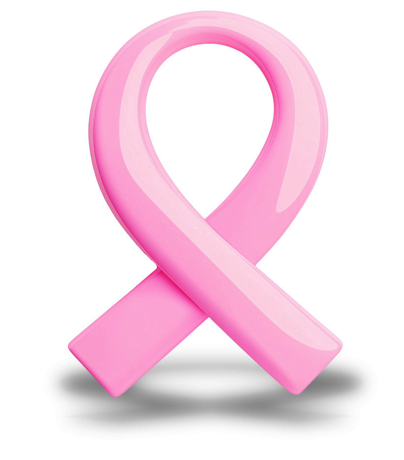 High-resolution clipart illustration of Shiny Breast Cancer Ribbon Clipart, designed for clinical healthcare administration, medical training, and patient data visualization.
