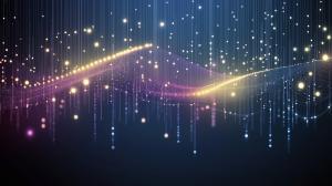 Abstract Flowing Waves PowerPoint clipart graphic preview.