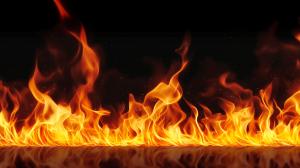 Fiery Flames Background PowerPoint clipart graphic preview.