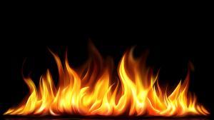Fiery Flames Background PowerPoint clipart graphic preview.