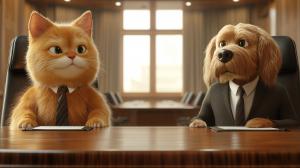 Professional Animal Meeting PowerPoint clipart graphic preview.
