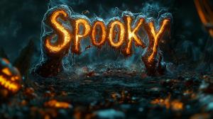 Spooky Halloween Background PowerPoint clipart graphic preview.