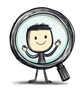 A Closer Look At Yourself PowerPoint clipart graphic preview.