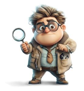 Looking For Clues Detective PowerPoint clipart graphic preview.