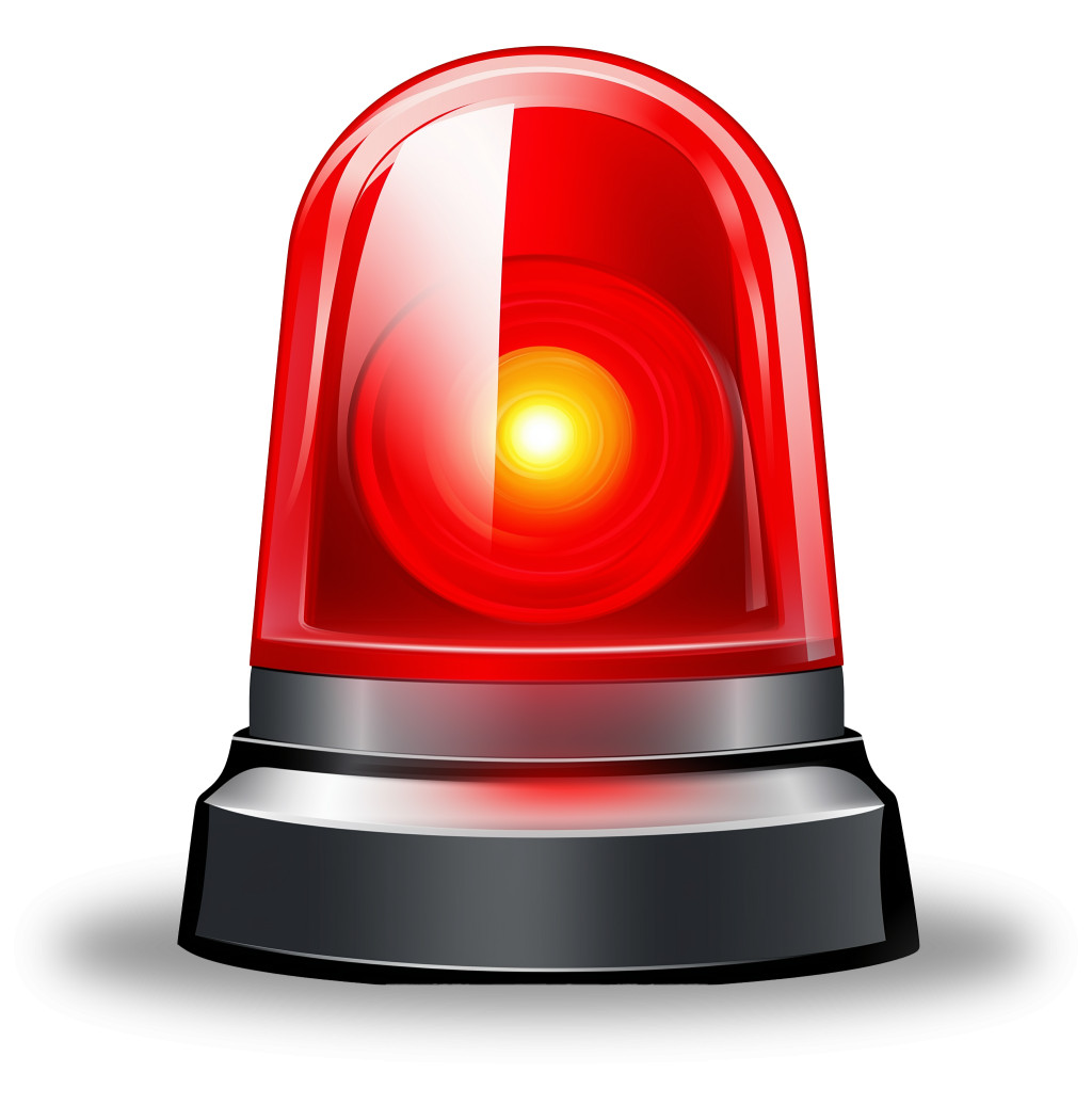 High-resolution clipart illustration of Red Alert Light, designed for creative multimedia presentations, dynamic visual storytelling, and professional content design.