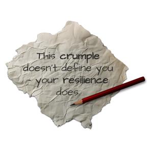 Crumpled Paper with Pencil - Customizable PowerPoint clipart graphic preview.