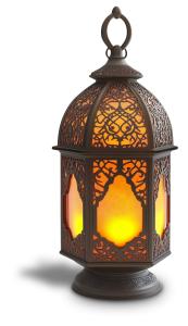 Glowing Lantern PowerPoint clipart graphic preview.
