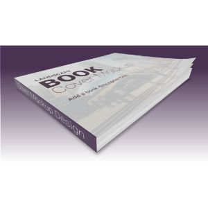 Book Cover Mockup ( 11x8.5 ) Customizable PowerPoint clipart graphic preview.