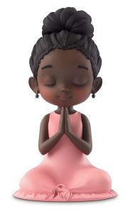 Girl Eyes Closed Praying PowerPoint clipart graphic preview.