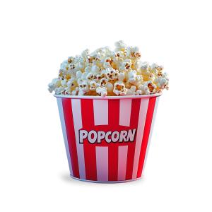 Popcorn Bucket PowerPoint clipart graphic preview.