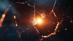 Broken Glass Symbolism PowerPoint clipart graphic preview.