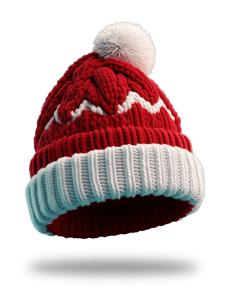 Winter Stocking Hat PowerPoint clipart graphic preview.