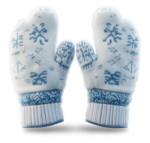 Fuzzy Winter Mittens PowerPoint clipart graphic preview.
