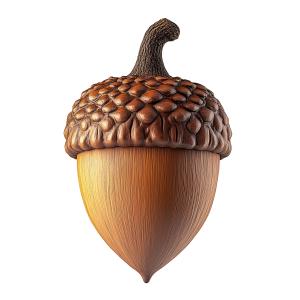 Acorn  Image PowerPoint clipart graphic preview.