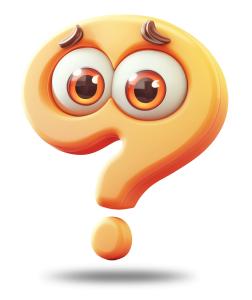Question Character PowerPoint clipart graphic preview.