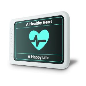 Health Monitor Customizable PowerPoint clipart graphic preview.