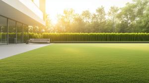 Modern Home Lush Lawn PowerPoint clipart graphic preview.