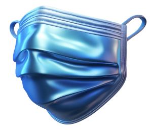 Medical Mask PowerPoint clipart graphic preview.