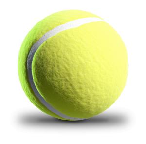 Tennis Ball Close Up PowerPoint clipart graphic preview.