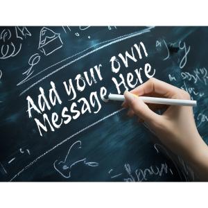 Chalkboard Message Customizable PowerPoint clipart graphic preview.