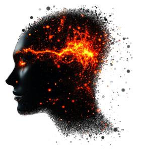 Brain Power PowerPoint clipart graphic preview.