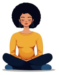 Incorporate Peaceful Meditation  for Your PowerPoint Presentations PowerPoint clipart graphic preview.