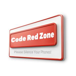 Code Red Zone: Customizale Customizable PowerPoint clipart graphic preview.