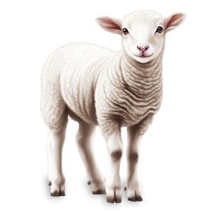 Lamb Animal  Image PowerPoint clipart graphic preview.