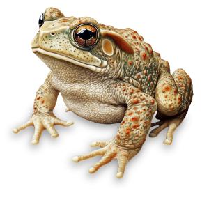 Realistic Frog  Image PowerPoint clipart graphic preview.