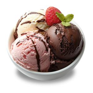 Bowl Of Ice Cream  Image PowerPoint clipart graphic preview.