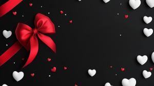 Valentine's Day Background Design PowerPoint clipart graphic preview.