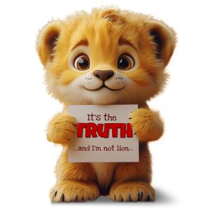 Lion Cub Sign Customizable PowerPoint clipart graphic preview.