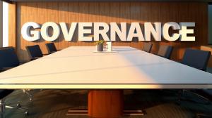 Corporate Governance Conference Room PowerPoint clipart graphic preview.