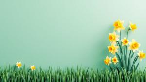 Spring Flowers PowerPoint Background PowerPoint clipart graphic preview.