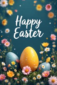 Easter Celebration Background PowerPoint clipart graphic preview.