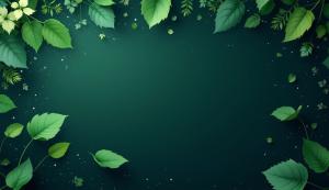 Earth Day Leaf Background PowerPoint clipart graphic preview.