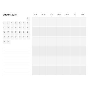 Monthly Planner Customizable PowerPoint clipart graphic preview.