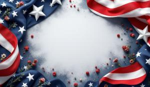 Patriotic Memorial Day Background for PowerPoint Presentations PowerPoint clipart graphic preview.